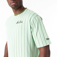New Era Pinstripe Oversized T-Shirt Green - Soulsideshop