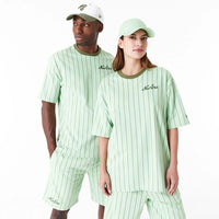 New Era Pinstripe Oversized T-Shirt Green - Soulsideshop