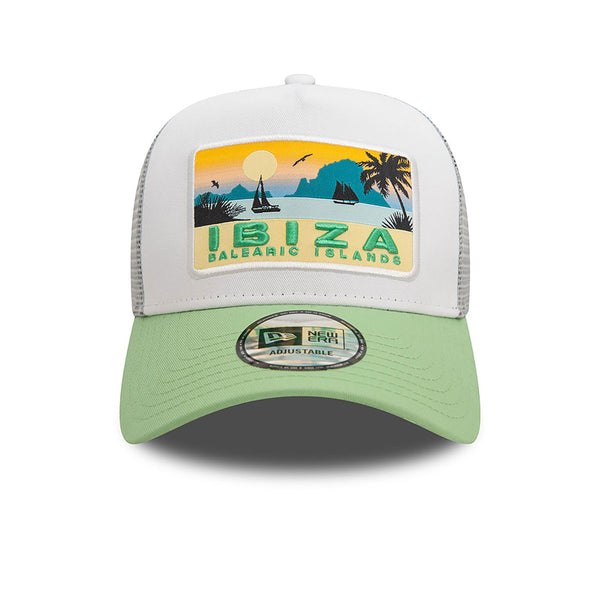 New Era New Era Summer Ibiza A-Frame Trucker Cap White - Soulsideshop