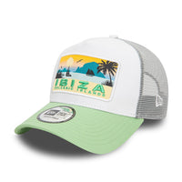 New Era New Era Summer Ibiza A-Frame Trucker Cap White - Soulsideshop