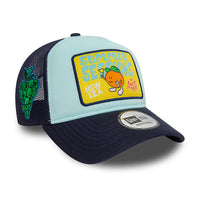 New Era Summer Sessions Patch A-Frame Trucker Cap Blue - Soulsideshop