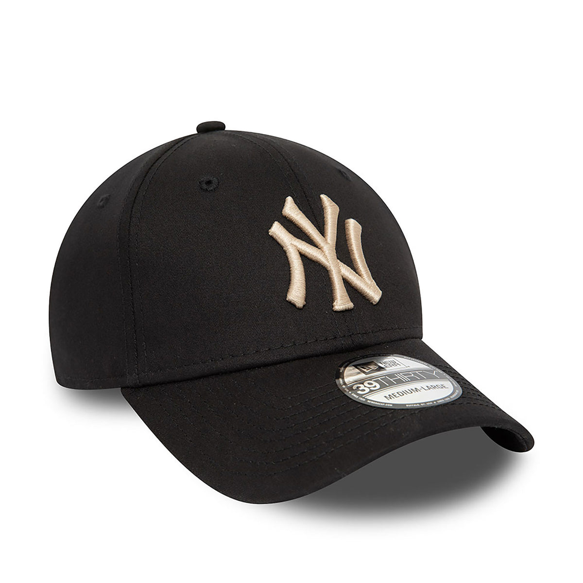 New Era New York Yankees League Essential 39THIRTY Stretch Fit Cap Black