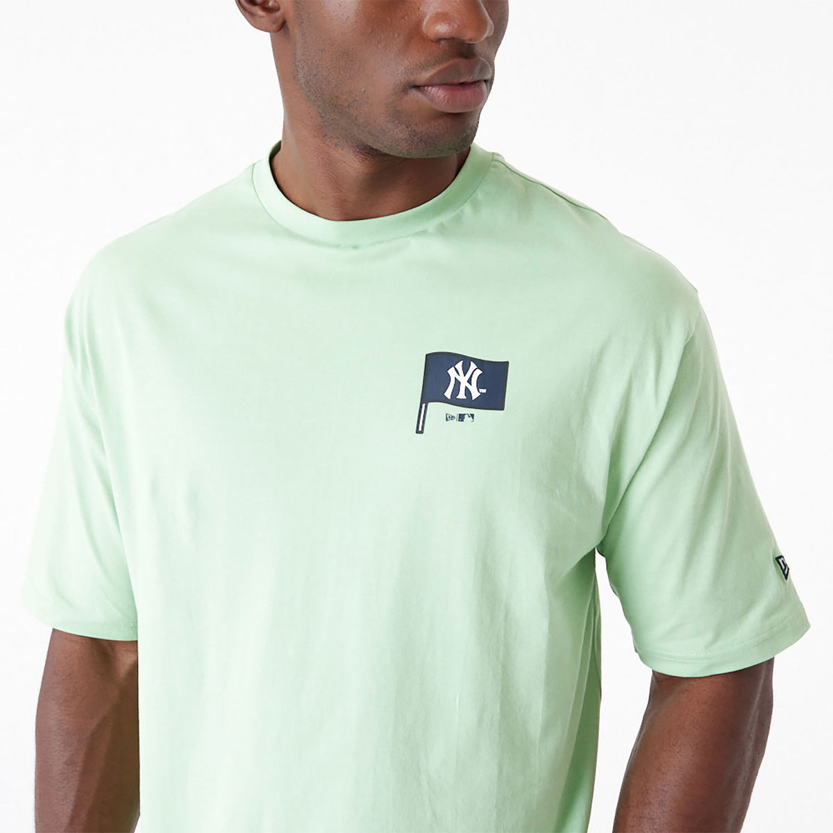 New Era New York Yankees MLB Burger Graphic Oversized T-Shirt Light Green - Soulsideshop