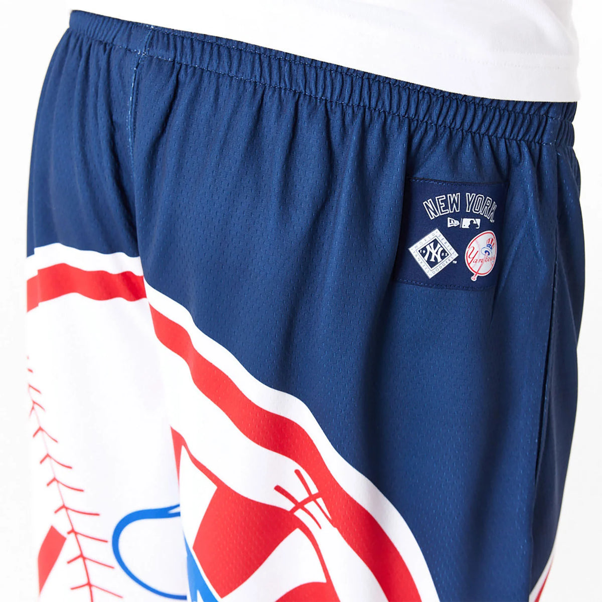 New Era New York Yankees MLB Large Logo Shorts Dark Blue - Soulsideshop