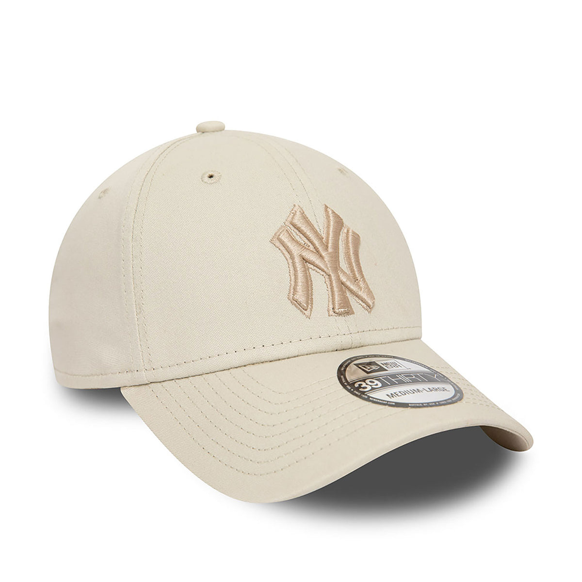 New Era New York Yankees MLB Outline 39THIRTY Stretch Fit Cap Beige