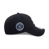 New Era New York Yankees MLB Side Patch 9FORTY Verstellbare Cap Dark Navy - Soulsideshop