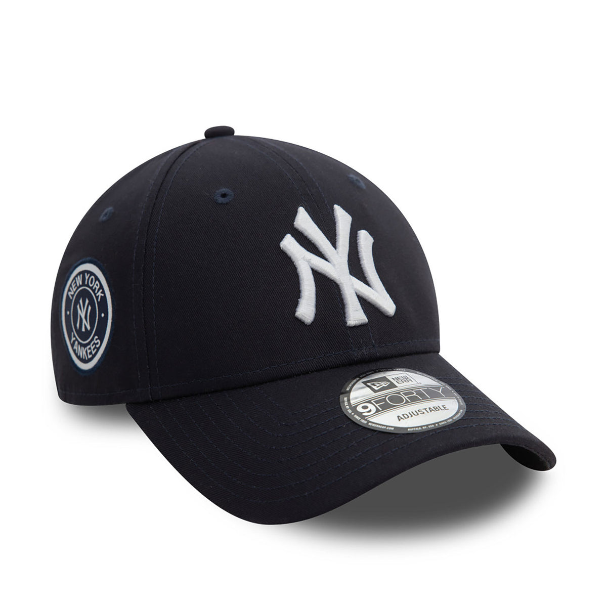 New Era New York Yankees MLB Side Patch 9FORTY Verstellbare Cap Dark Navy - Soulsideshop