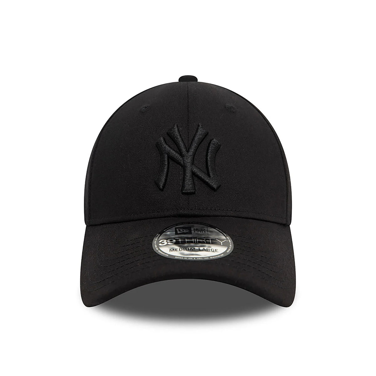 New Era New York Yankees Monochrome 39THIRTY Stretch Fit Cap Black - Soulsideshop