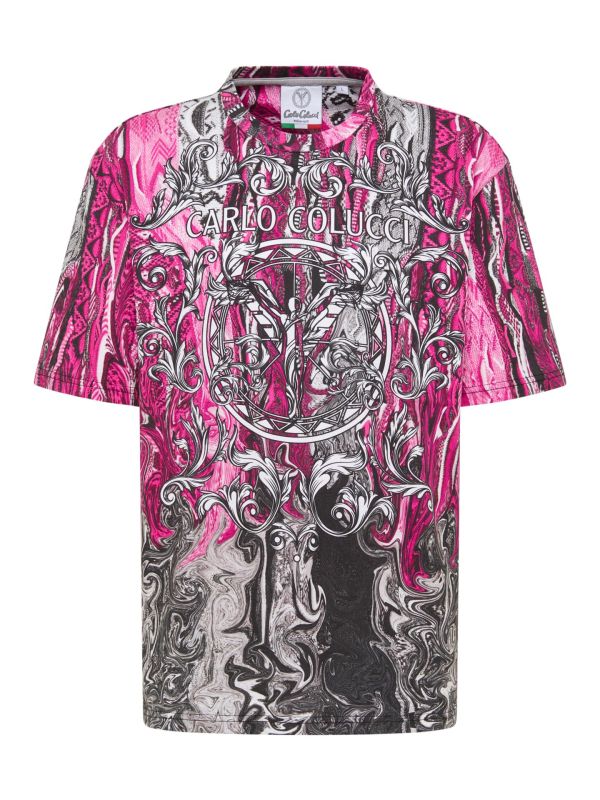 Carlo Colucci Oversize T-Shirt -Fusion- Pink