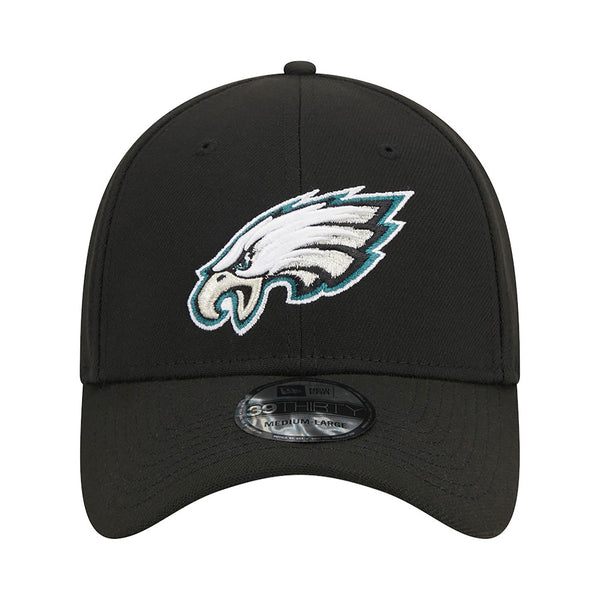 New Era Philadelphia Eagles NFL Team Logo 39THIRTY Stretch Fit Cap Black - Soulsideshop