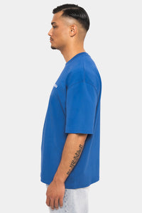 Dropsize Heavy Embo T-Shirt Blue