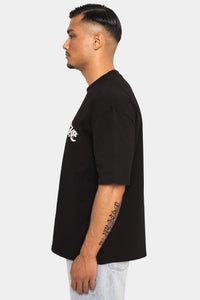 Dropsize Super Heavy Front Embo T-Shirt Black