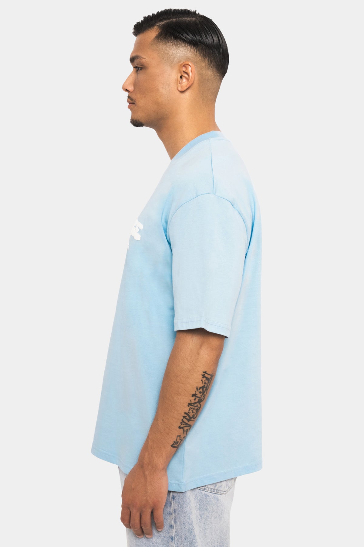 Dropsize Heavy Cloud Buster T-Shirt Baby Blue