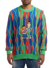 Carlo Colucci Sesame Street Ernie & Bert Strickpullover Multicolor