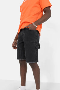 Sixth June Worker Jeans Shorts Black - Soulsideshop