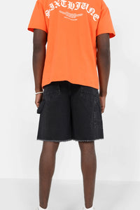 Sixth June Worker Jeans Shorts Black - Soulsideshop