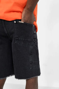 Sixth June Worker Jeans Shorts Black - Soulsideshop