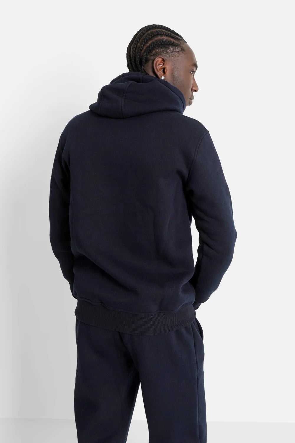 Sixth June Embroidered Hoodie Navy