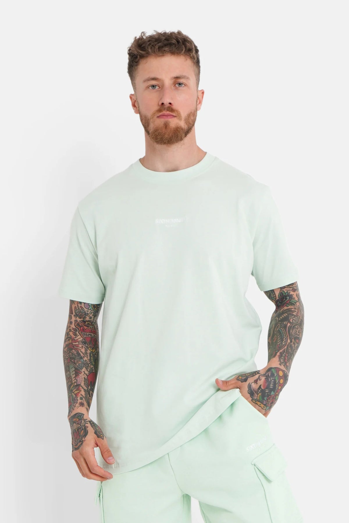 Sixth June Embroidered logo T-shirt light Green