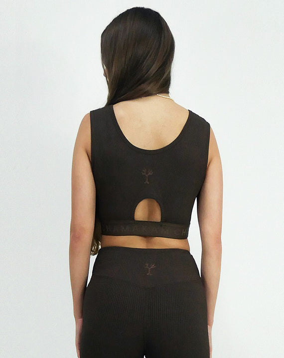 Chamakam Organic Sport Bra Emperdador Braun