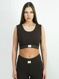 Chamakam Organic Sport Bra Emperdador Braun - Soulsideshop