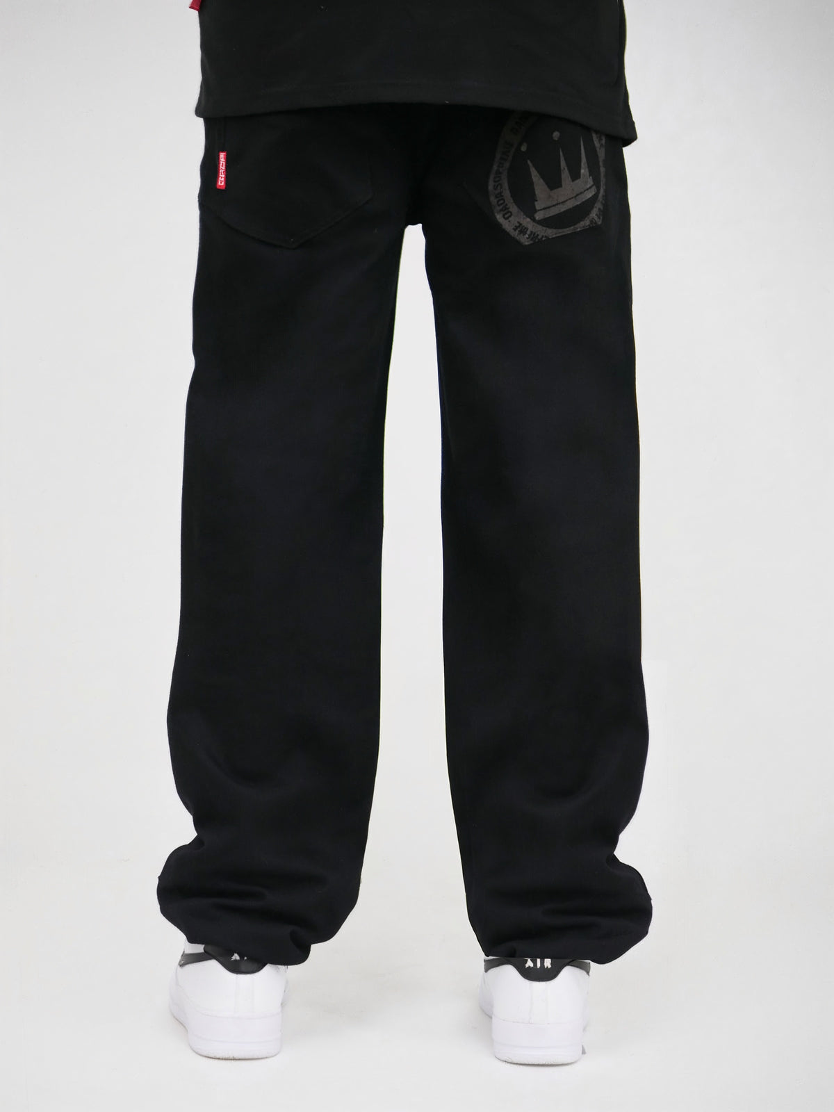 Dada Supreme Coin Crown Loose Fit Jeans Black - Soulsideshop