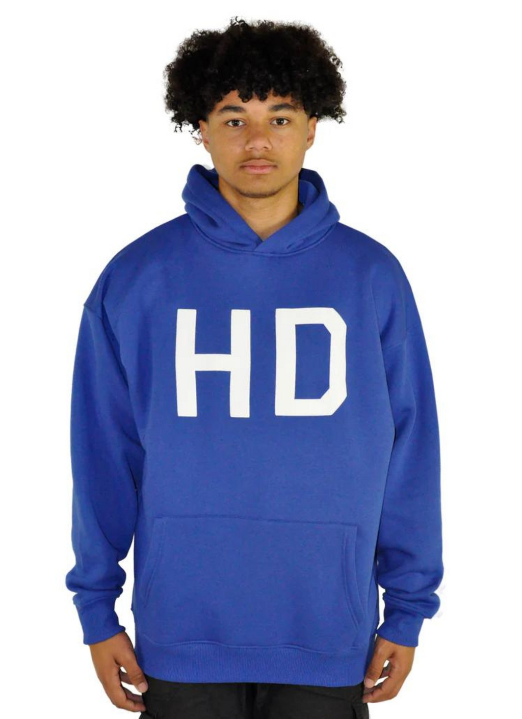 Hoodstar Oversize HD Logo Hoodie Marine Blue