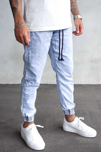 2Y Jogger Denim Jeans Pants Light Blue