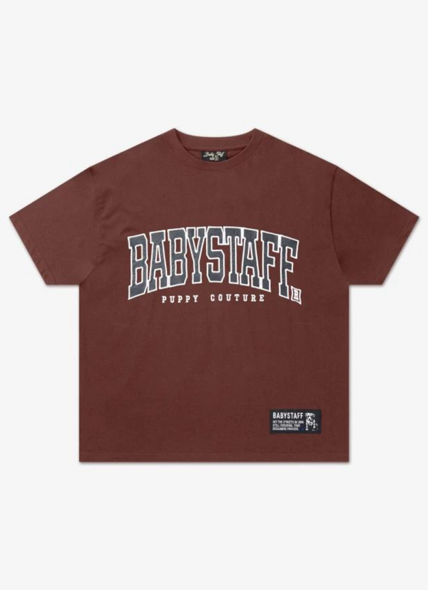 Babystaff College Oversize T-Shirt Brown