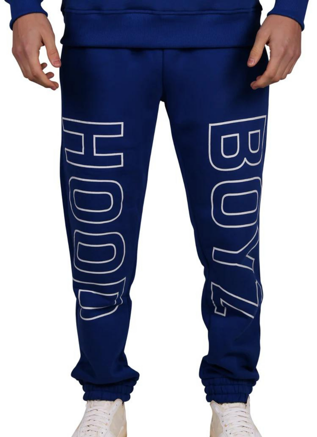 Hoodboyz Sweat Pants All Over Logo Blue