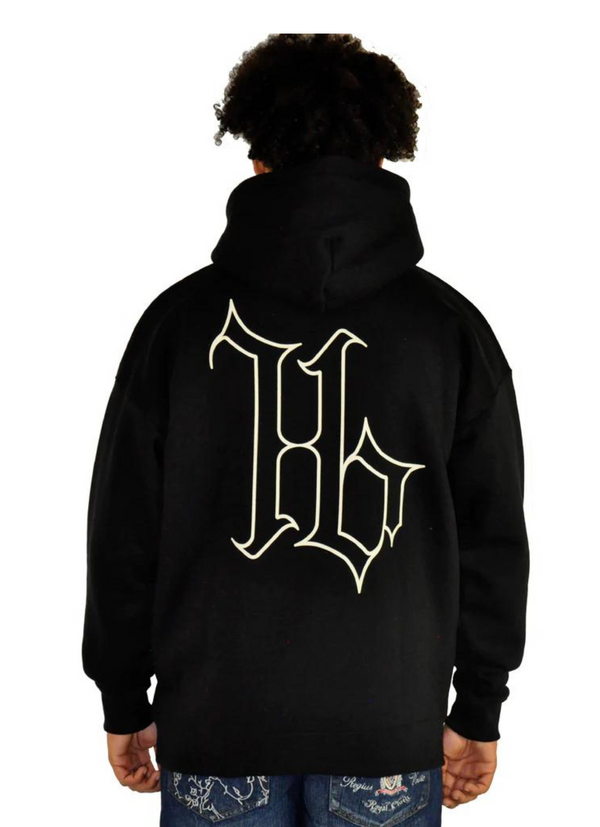 HoodBoyz Oversize Gothik Hoodie Black