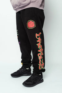 Dropsize Heavy Trust No One Sweatpants Black