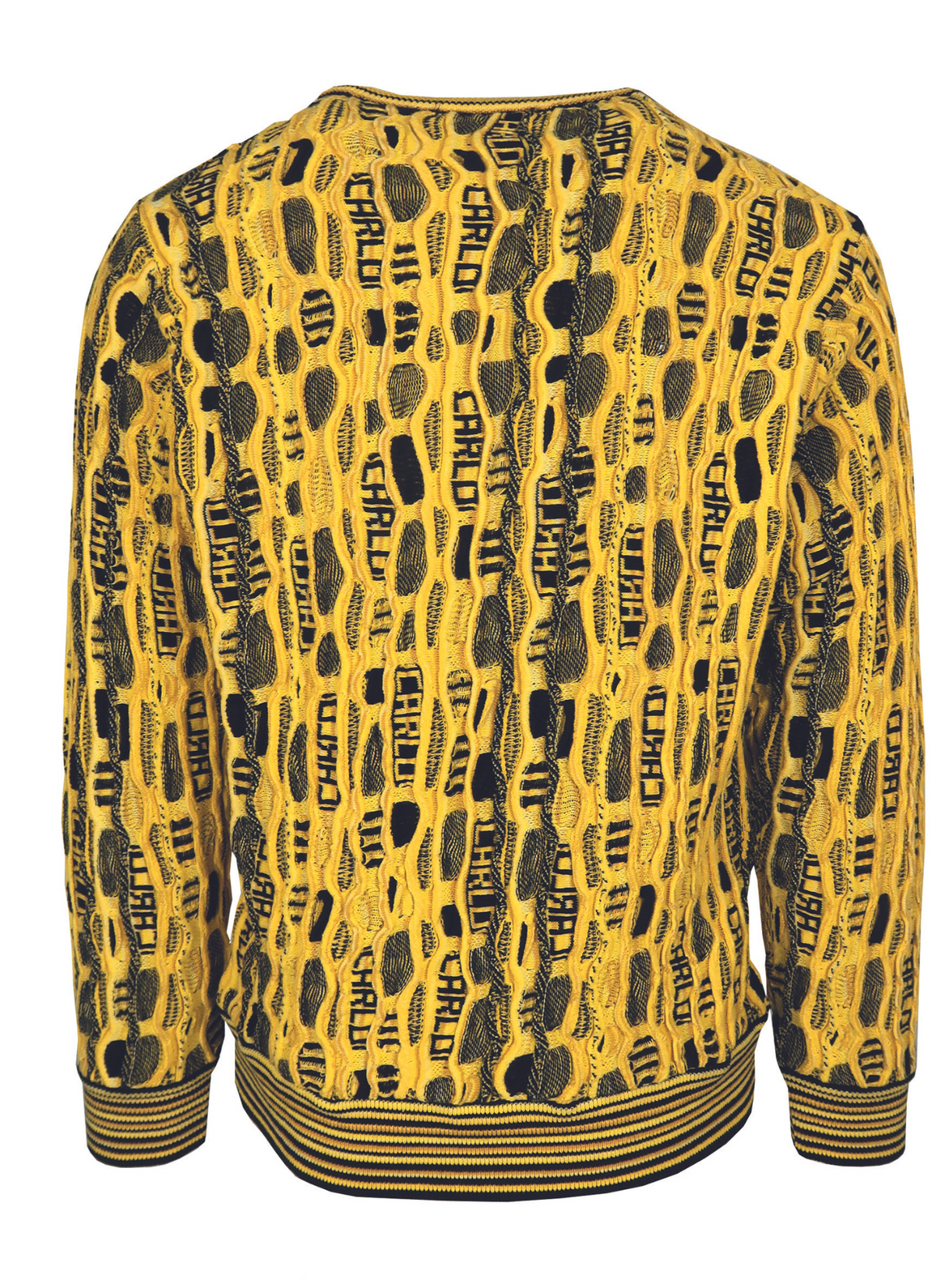 Carlo Colucci Strick Pullover Yellow