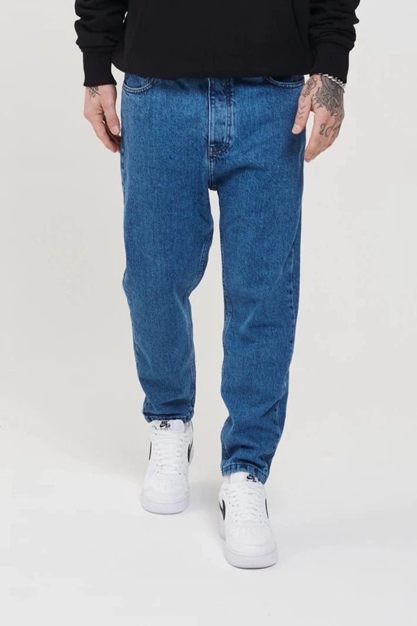 2Y Basic Relaxed Denim Jeans Mid Blue