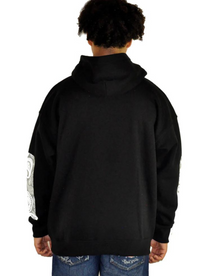 HoodBoyz Oversize Paisly Hoodie Black