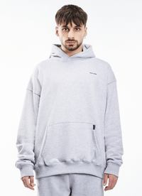 Soulside Männer Oversized Hoodie - Heavy Basic Soul - Grey Melange