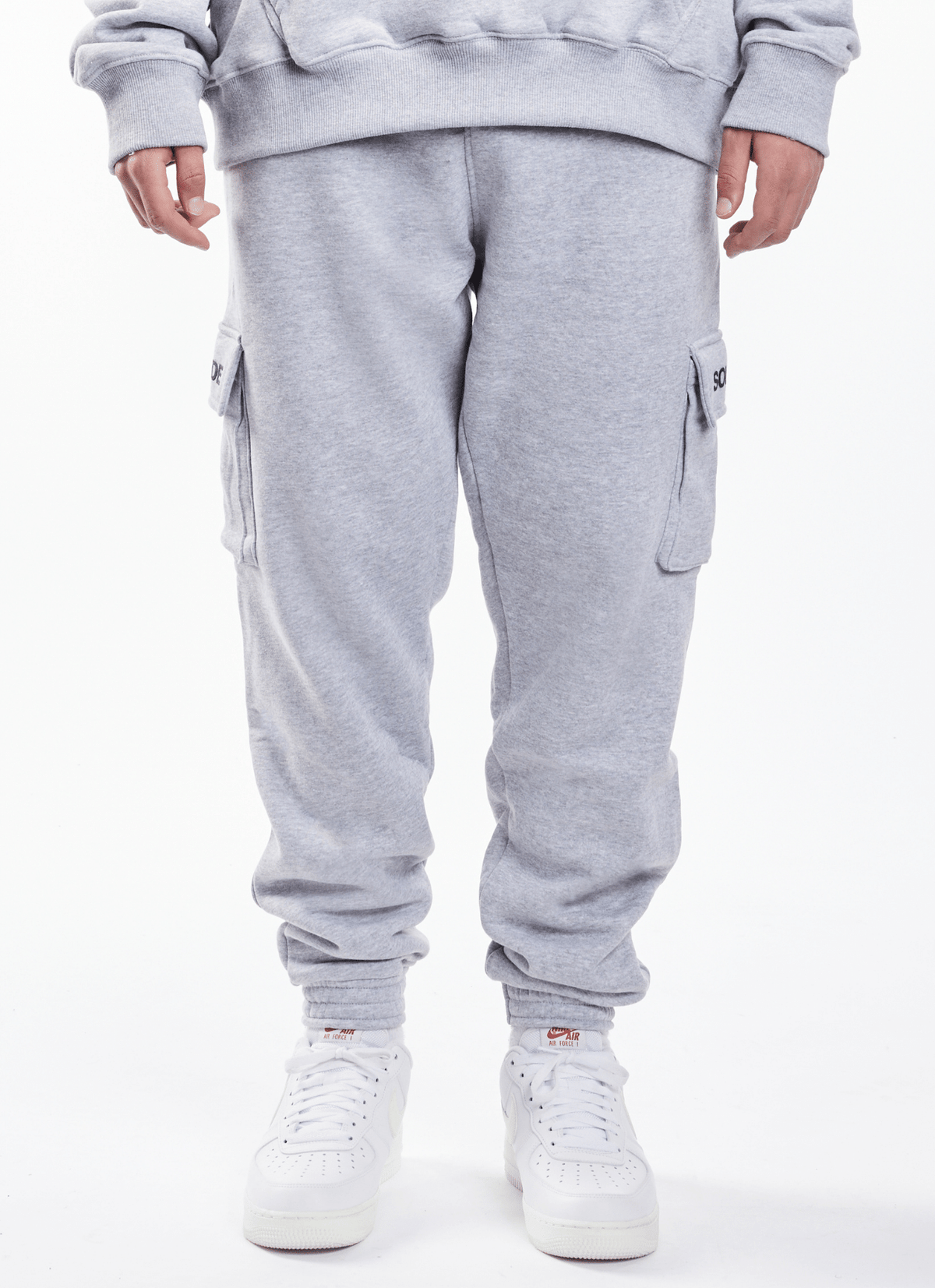 Soulside Herren Cargo Jogginghose - Basic Cargo Soul - Grey Melange