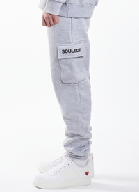 Soulside Herren Cargo Jogginghose - Basic Cargo Soul - Grey Melange