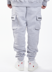 Soulside Herren Cargo Jogginghose - Basic Cargo Soul - Grey Melange