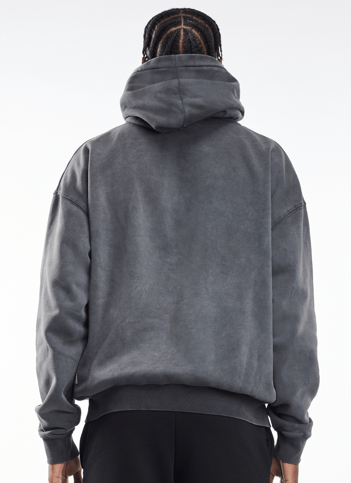 Soulside Männer Oversized Hoodie - Heavy Basic Soul - Washed Grey