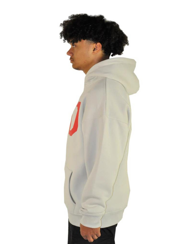 Hoodstar Oversize HD Logo Hoodie Light Grey