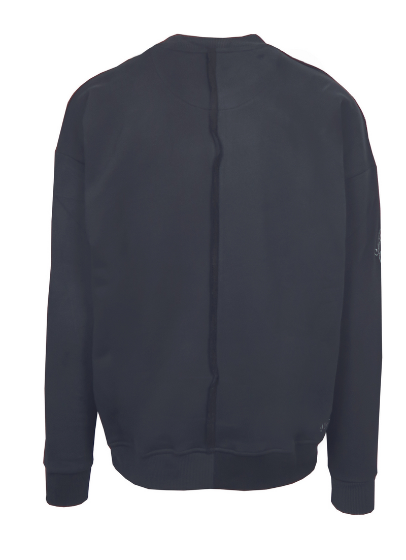 Carlo Colucci Basic Sweatshirt Unicolor Black