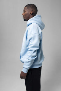 Dropsize Logo Design Hoodie Baby Blue