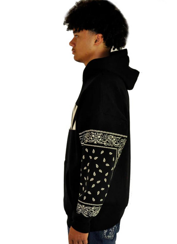 HoodBoyz Oversize Paisly 2.0 Hoodie Black