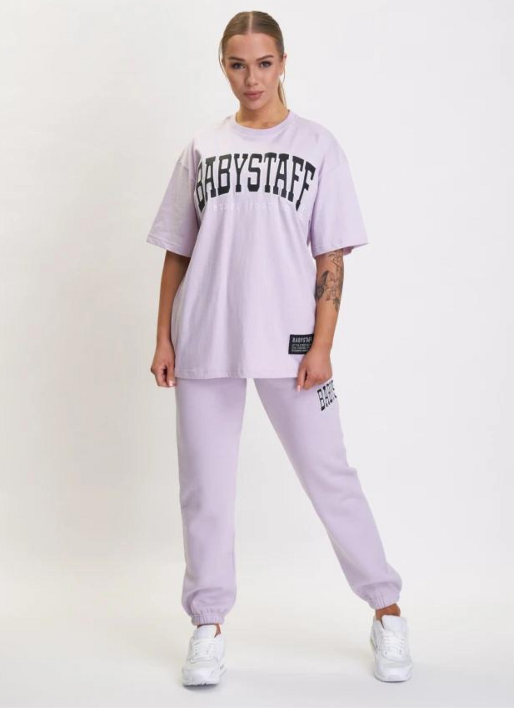 Babystaff College Oversize T-Shirt Lavendel