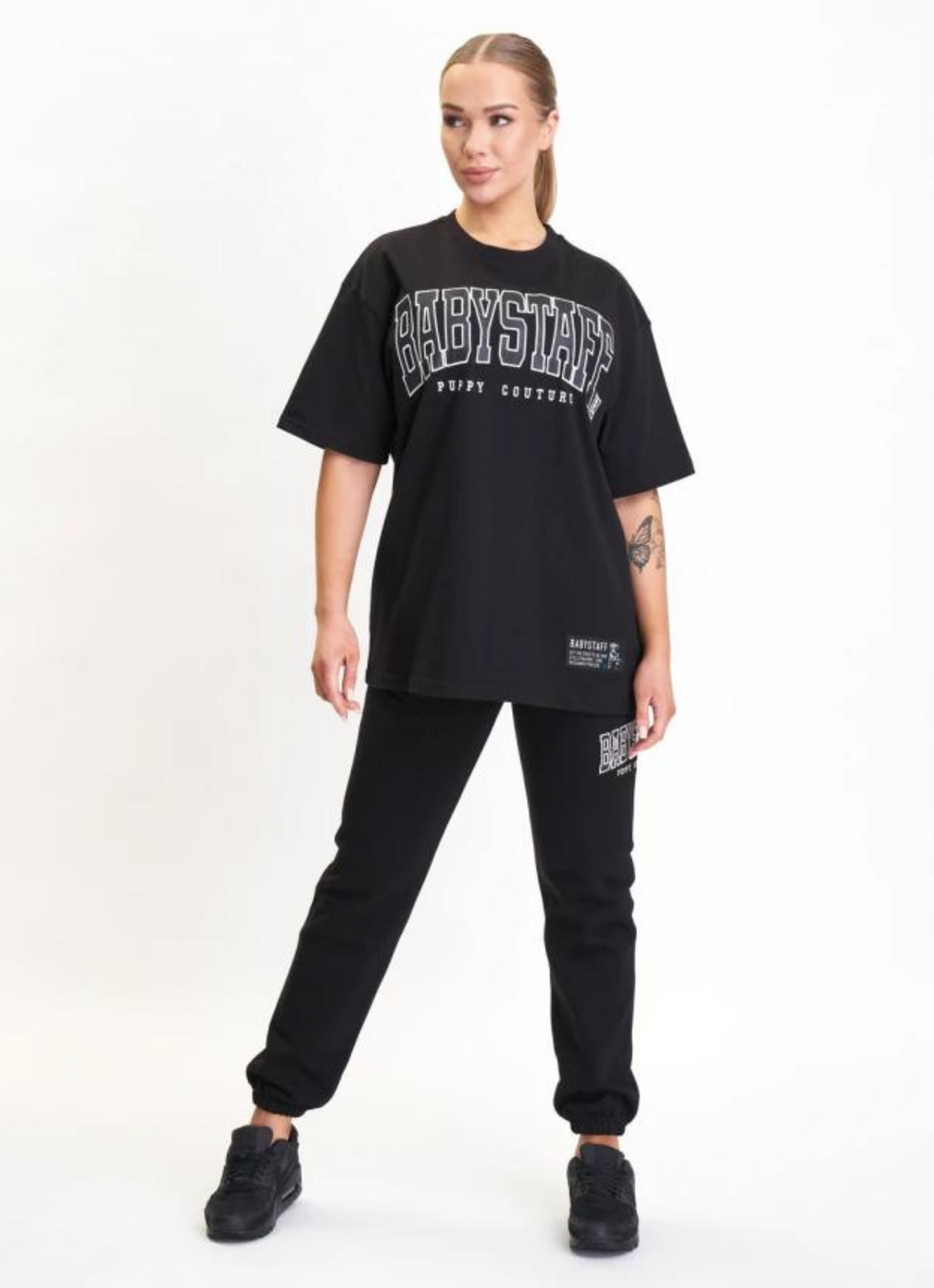 Babystaff College Oversize T-Shirt Black
