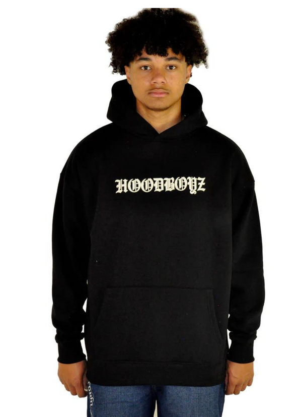 HoodBoyz Oversize Gothik Hoodie Black