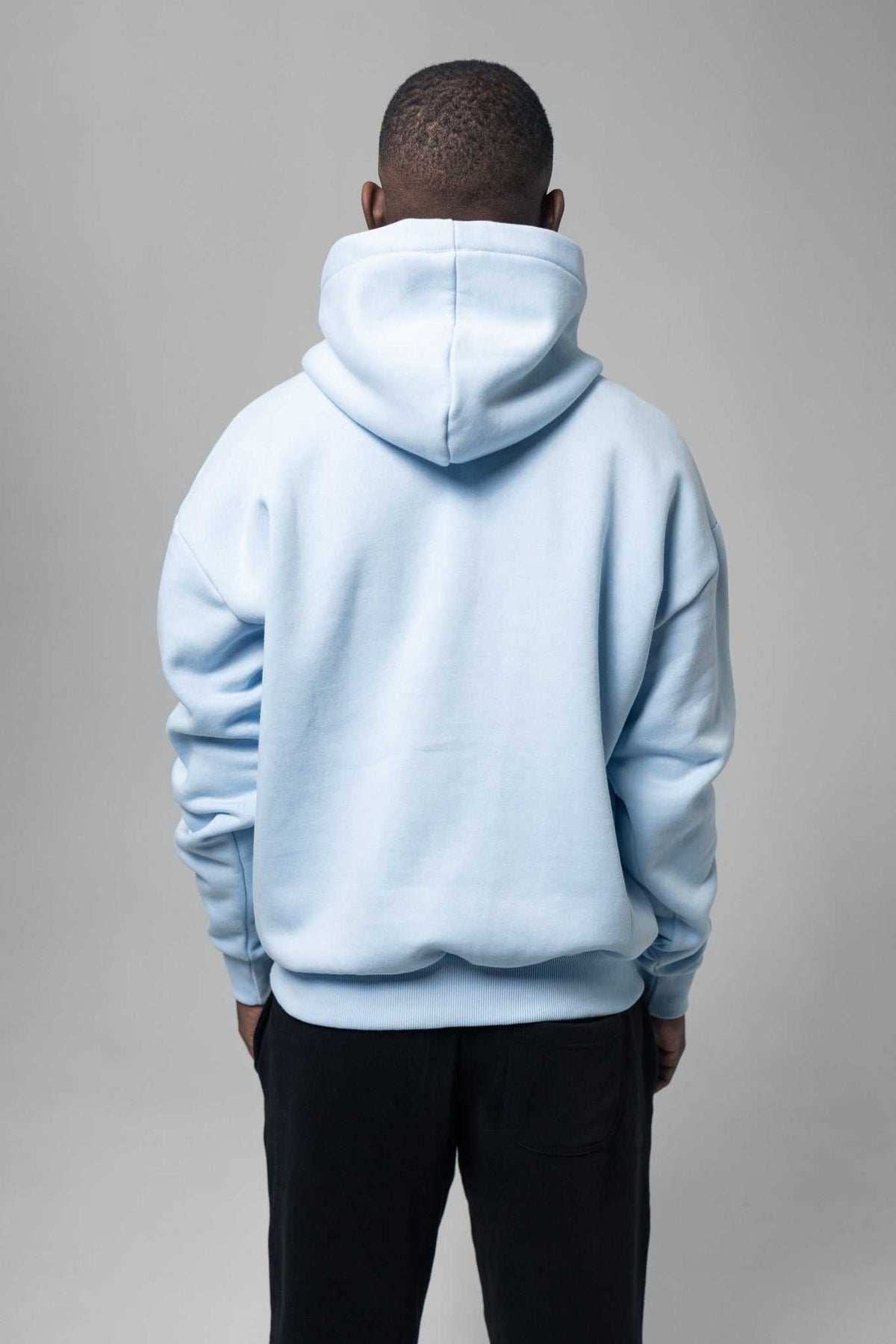 Dropsize Logo Design Hoodie Baby Blue