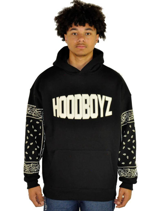 HoodBoyz Oversize Paisly 2.0 Hoodie Black