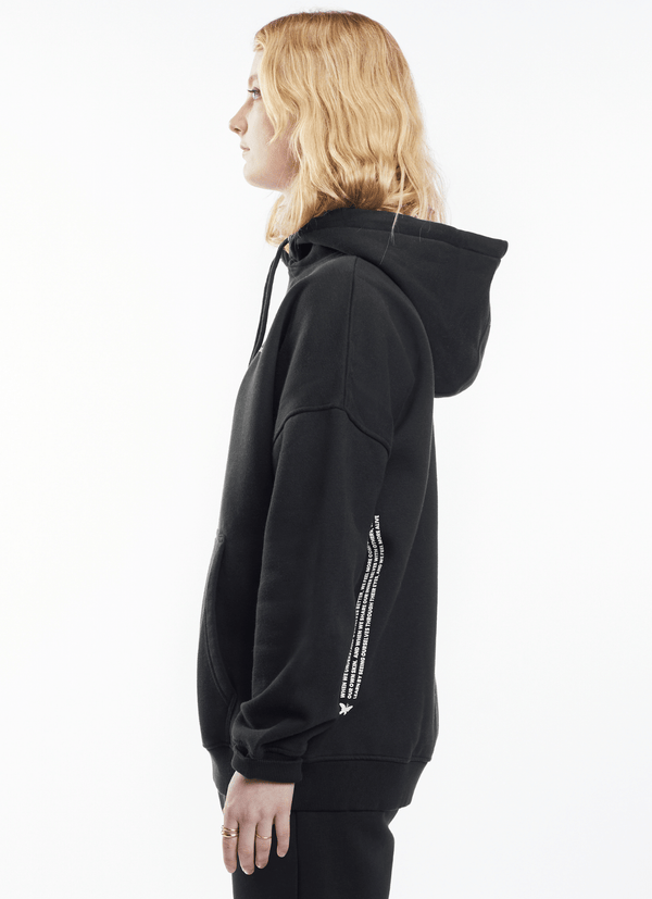 Soulside Frauen Oversized Hoodie - Heavy Basic Soul - Washed Black